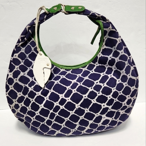 Kate Spade Canvas and Leather Trim Lobster Hobo Bag - Picture 2 of 12